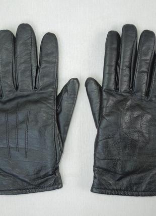 Перчатки женские кожаные черные с антивибрационной подкладкой ...