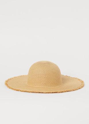 H&m новая элегантная соломенная плетеная шляпа шляпка панама к...