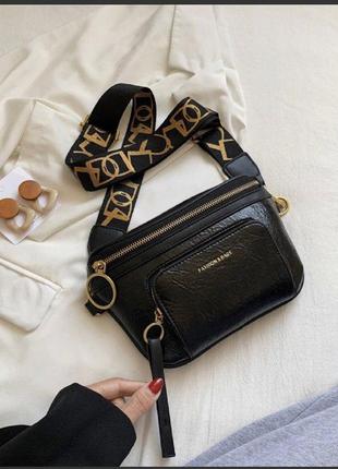 Универсальная сумка женская, женская стильная черная сумка