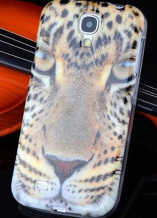 Силиконовый чехол с тигром для Samsung Galaxy S4