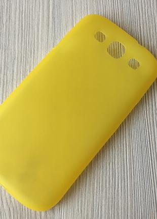 Тонкий желтый матовый пласт. чехол Samsung GalaxyS3 (i9300)