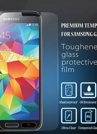 Противоударное стекло на Samsung S5 на дисплей