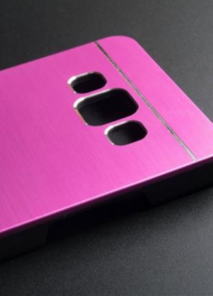 Металлический розовый чехол Motomo для Samsung Galaxy A3