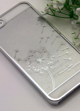 Чехол пластиковый Clear Silver для Iphone 5/5s