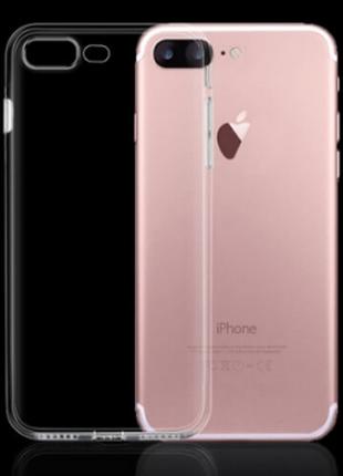 Силиконовый прозрачный ipaky чехол для iphone 7+/8+ 5.5дюйма