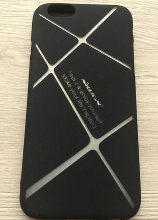 Тканевой Чехол силиконовый Nillkin iPhone 6/6S matte black-sil...