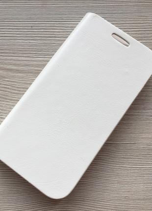 Чехол-книжечка на магните под кожу Samsung Galaxy S4 i9500 бел...