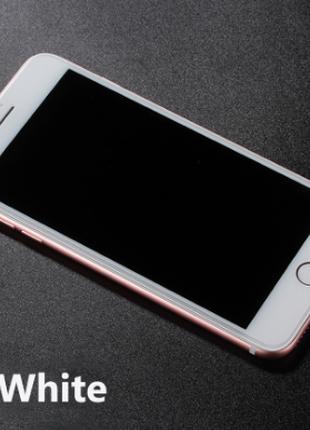 Защитное матовое стекло 4D для Apple iPhone 6/6S белое