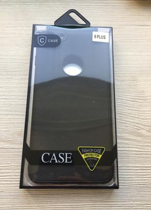 Черный силиконовый чехол iphone 6+/6S+в упаковке