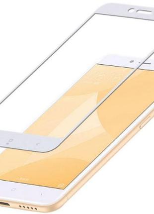 Защитное белое стекло 2.5D Full Glue Xiaomi Redmi 4X