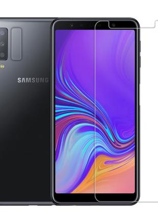 Защитное стекло на Samsung Galaxy A7 A750 2018 в упаковке