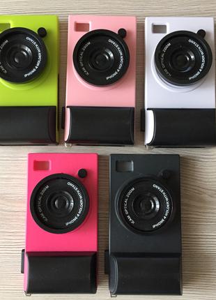 Пластиковый чехол "Фотоаппарат" в упаковке iphone 4/4s 5цветов