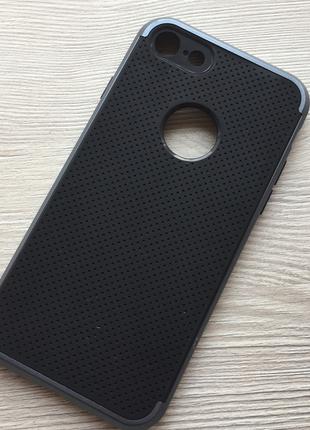 Противоударный чехол черный+серый ipaky для iPhone 7/8 в упаковке