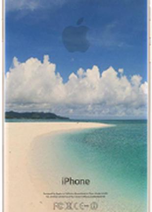 Прозрачный пластиковый чехол "пляж" iphone 6/6S в 3D