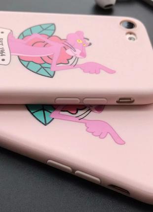 Силиконовый чехол для iPhone 6 6S Pink Panther