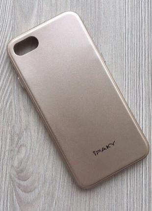 Чехол накладка силиконовая iPAKY для iPhone 7/8 Gold