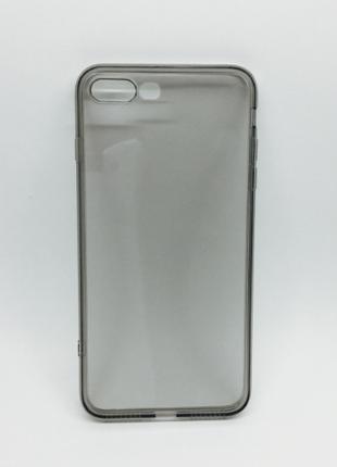 Силиконовый серый чехол для iphone 7+/8+ 5.5дюйма
