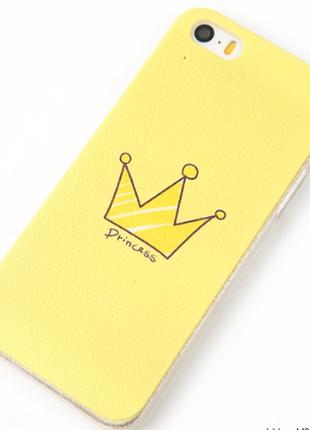 М'який Жовтий чохол "Princess" для iPhone 7/8