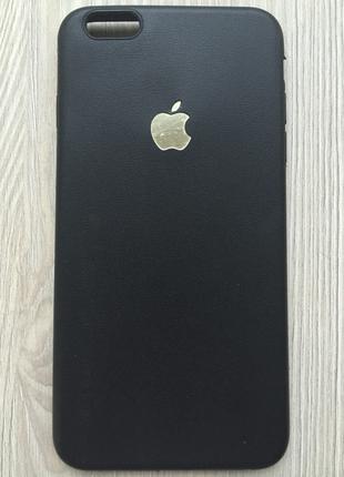 Матовый силиконовый чехол для iphone 6+/6S+ черного цвета