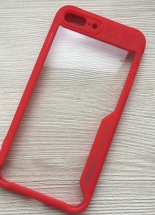 Чехол для Apple iphone 7+/8+ Auto Focus с красным ободом