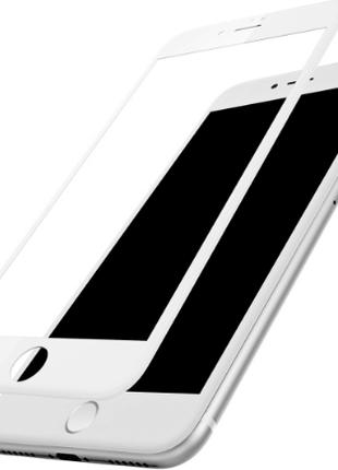 Защитное стекло 4D для Apple iPhone 7+/8+ белое