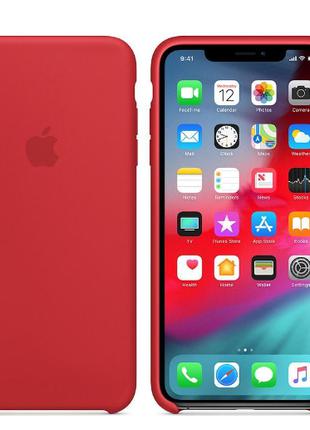 Красный чехол накладка для iPhone XS Max Silicone Case
