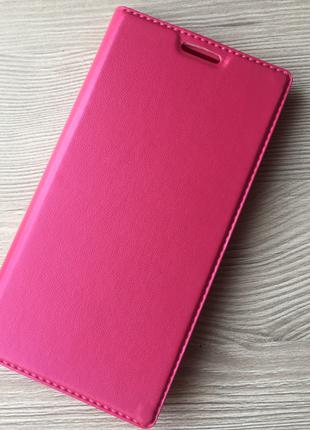 Рожева книжечка для Samsung Galaxy A5 A510 на магніті в упаковці
