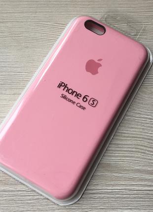 Розовый чехол для iphone 6 6S в упаковке микрофибра + soft-touch