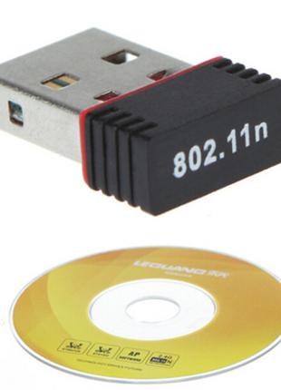 Адаптер wi-fi беспроводный 150M USB 802.11n LAN + диск драйвера