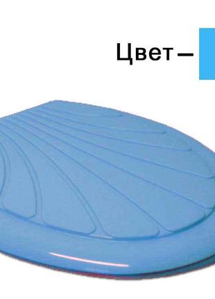 Сидіння з кришкою на унітаз Люкс блакитне (43*36см) ТМ КОНСЕНСУС