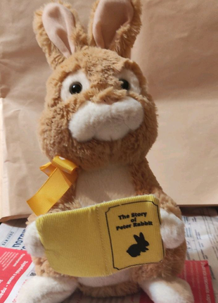 Зайка электронный читает сказку на английском мягкая игрушка