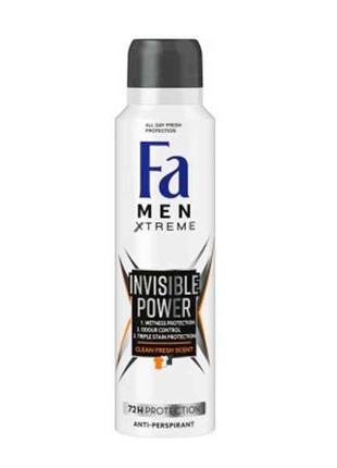 Дезодорант (Аерозоль) чоловічий 150г XTREME Invisible ТМ FA