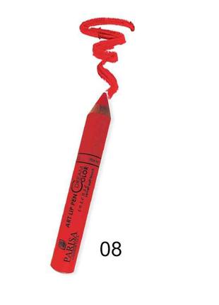 Помада-олівець L-12 EU № 08 scarlet ТМ Parisa