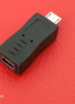 Перехідник miniUSB мама на microUSB тато mini USB
