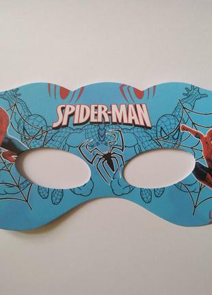 Маска детская картонная   " человек- паук ( spider-man) "  на ...