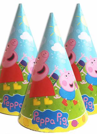 Колпачки голуб.для детского дня рождения " свинка пеппа"