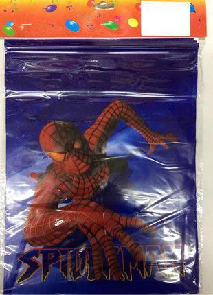 Пакет полиэтиленовый подарочный в стиле   " человек- паук " 30...
