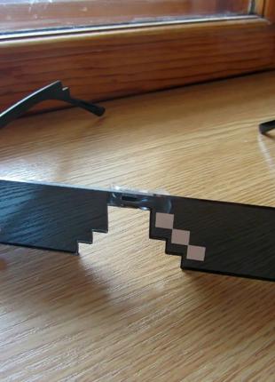 Прикольные пиксельные очки 8 bit, minecraft, Like a Boss, Deal...