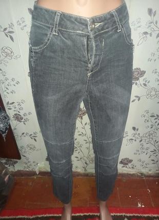 Чёрные  демисезонные укороченные, скинни джинсы b.c. best conn...