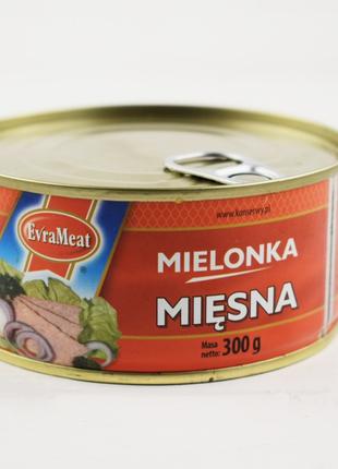 Консерва курячо-свиняча EvraMeat Mielonka Miesna, 300гр (Польща)