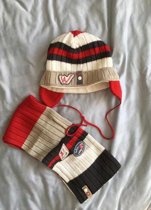 Комплект набор шапка и шарф wojcik
