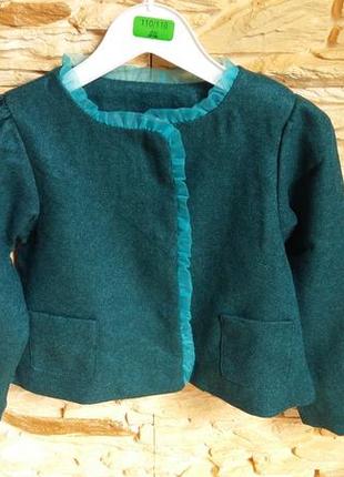Укороченный школьный пиджак pusblu (германия) на 4-6 лет (разм...