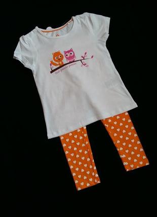 Пижама/комплект для дома lupilu (германия) на 2-4 годика