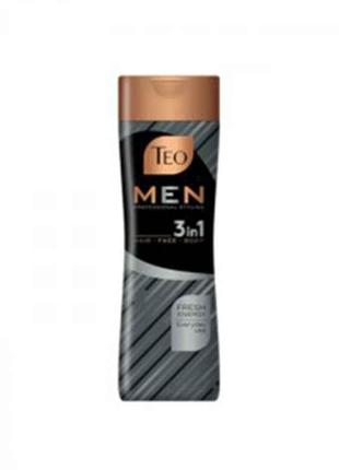 Шампунь д/волосся чоловіч. beauty 3in1 men fresh 350 мл ТМ TEO