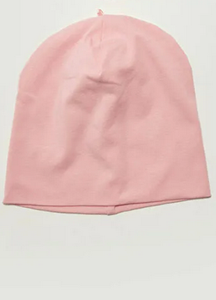 Новая нежно-розовая трикотажная шапка шапочка для девочки lc w...