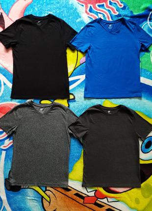 Фирменные, котоновые футболки для мальчика 10-12 лет-H&M.