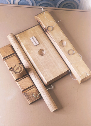 Дерев'яна ігра ручної роботи гачки з кільцем