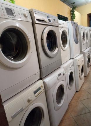 Склад продает бу стиральные машины с гарантией.