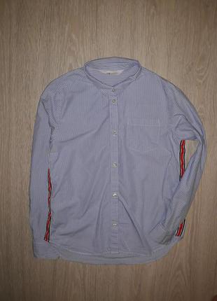 Рубашка блузка h&m с лампасами на 11-12 лет