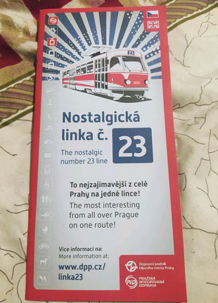 Буклет "Ностальгический маршрут 23, Прага" сувенир Чехия